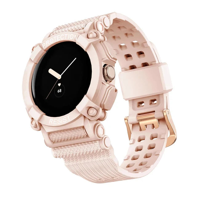 Durable Protective Strap for Google Pixel Watch 1 & 2 Smartwatch pink