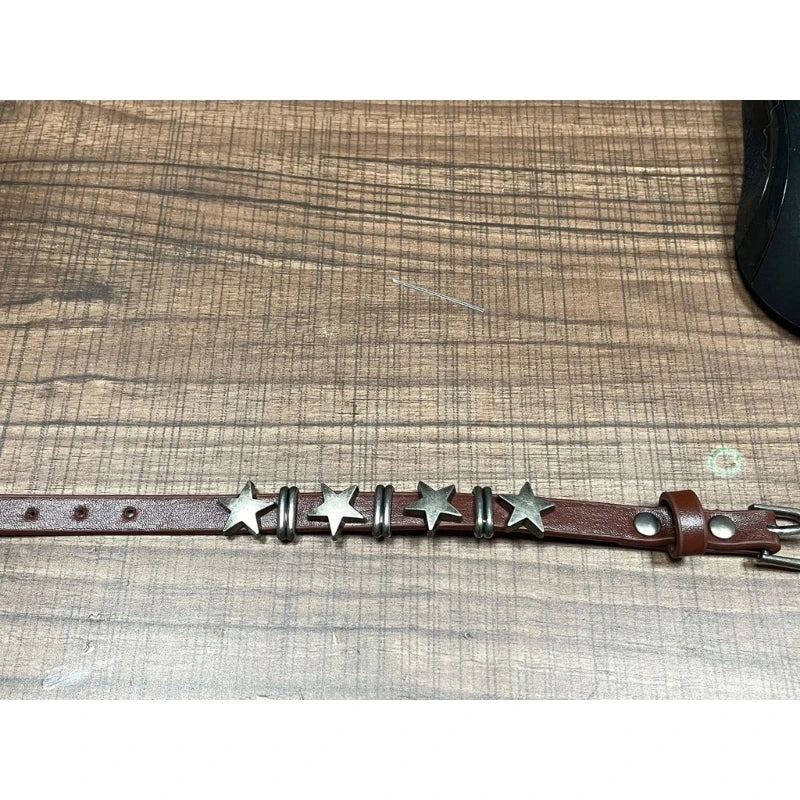 Vintage Style Bracelet with Brown Stars