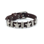 Vintage Style Bracelet with Brown Stars
