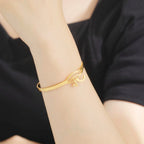 Ancient Egypt Bracelet With Horus Eye gold