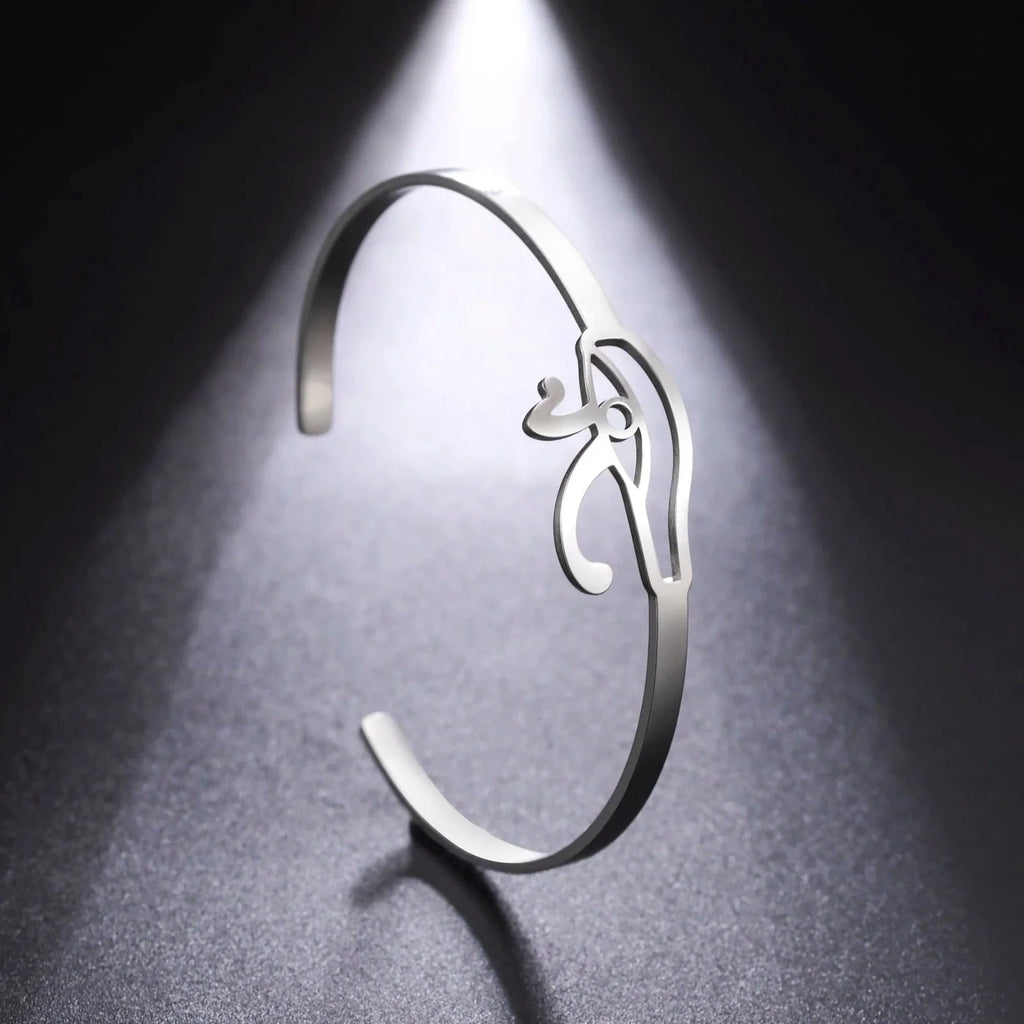 Ancient Egypt Bracelet With Horus Eye silver