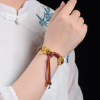 Tibetan Buddhist Charm Lace ID Bracelet