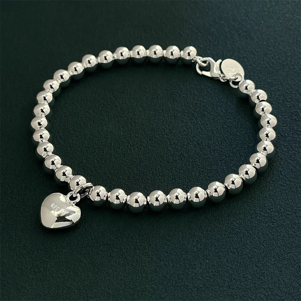 Beaded Bracelet with Heart
