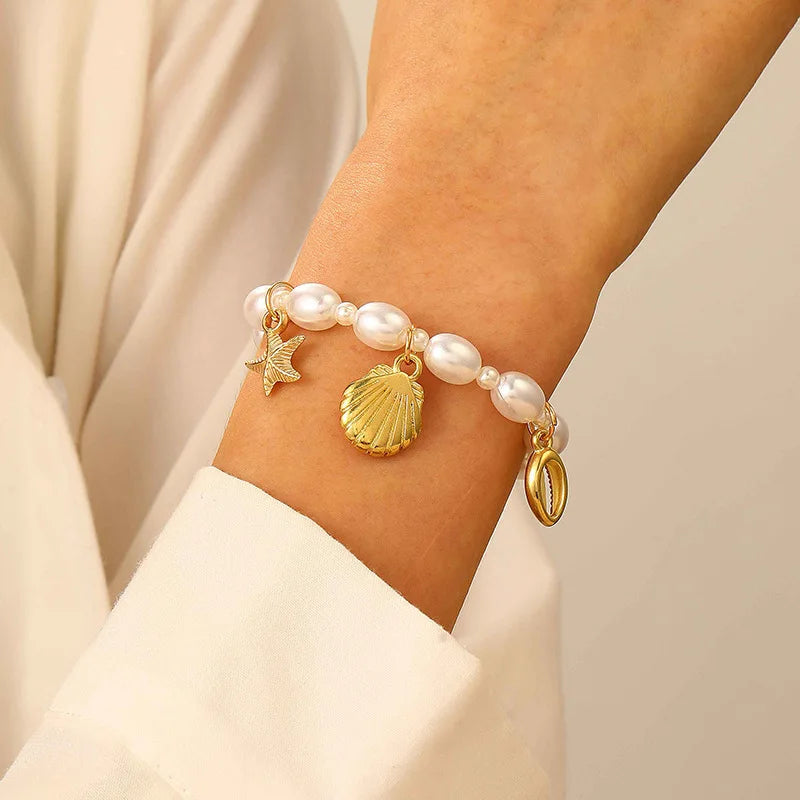 Shell Bead Bracelet