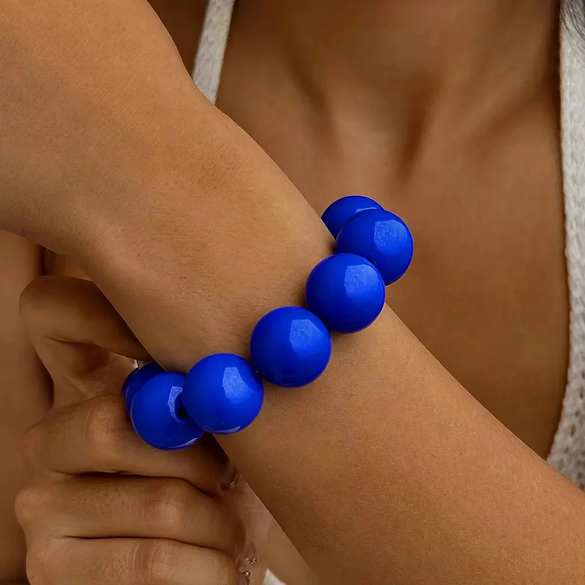 Women’s Color Beaded Bracelet blue