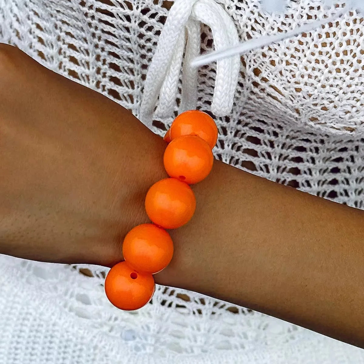 Women’s Color Beaded Bracelet orange