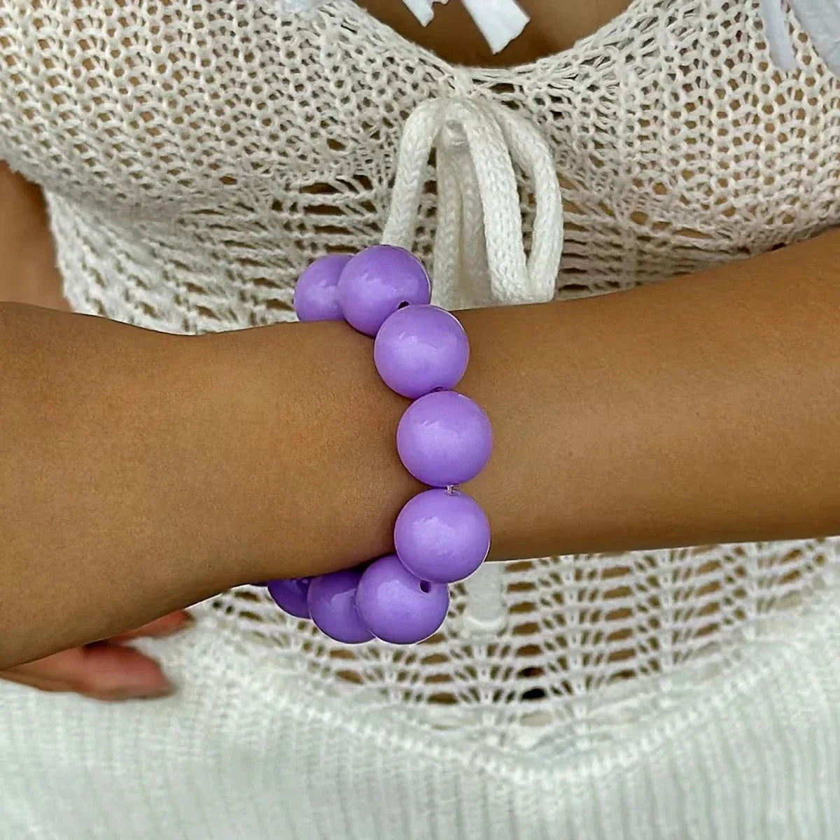 Women’s Color Beaded Bracelet purple