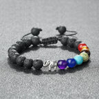 Natural Stone and Elephant 7 Chakras Bracelet 3