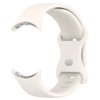 Silicone Smartwatch Strap Google Pixel Watch 1 & 2 white