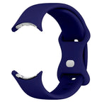 Silicone Smartwatch Strap Google Pixel Watch 1 & 2 blue