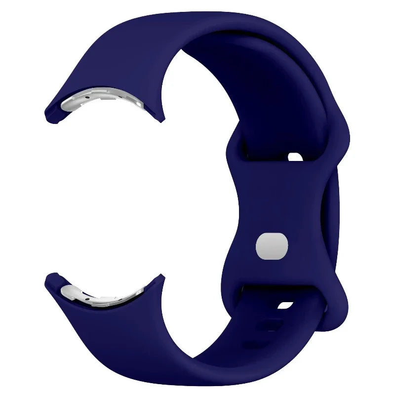 Silicone Smartwatch Strap Google Pixel Watch 1 & 2 blue