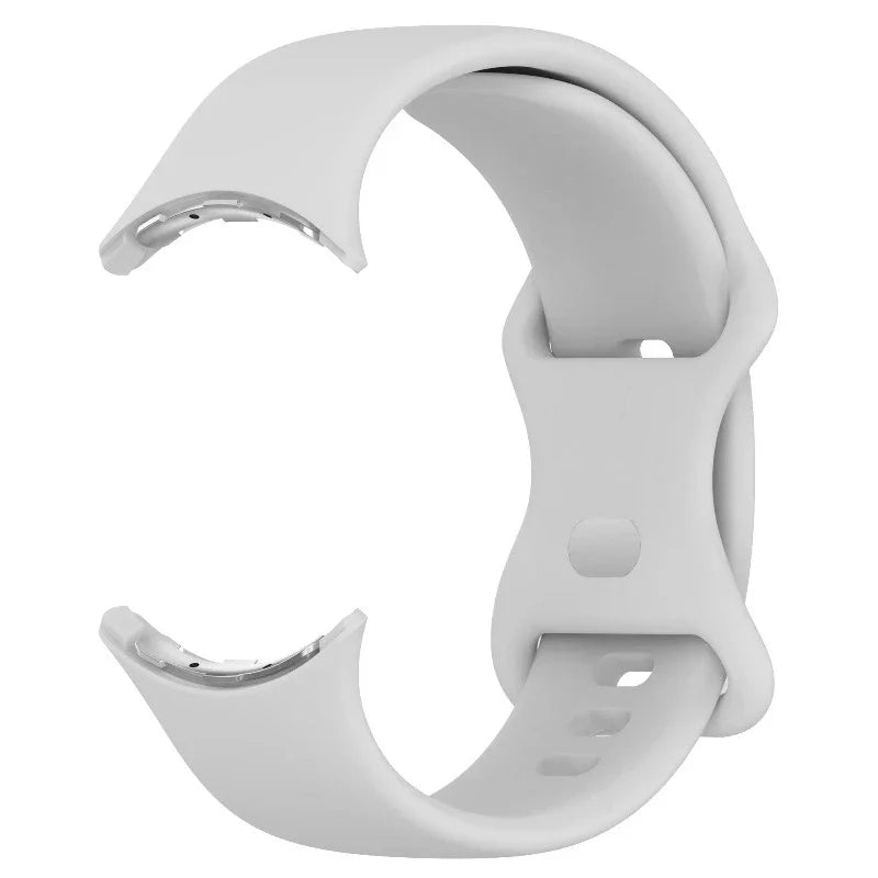 Silicone Smartwatch Strap Google Pixel Watch 1 & 2 grey