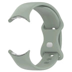 Silicone Smartwatch Strap Google Pixel Watch 1 & 2 grey green