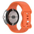 Silicone Smartwatch Strap Google Pixel Watch 1 & 2 orange