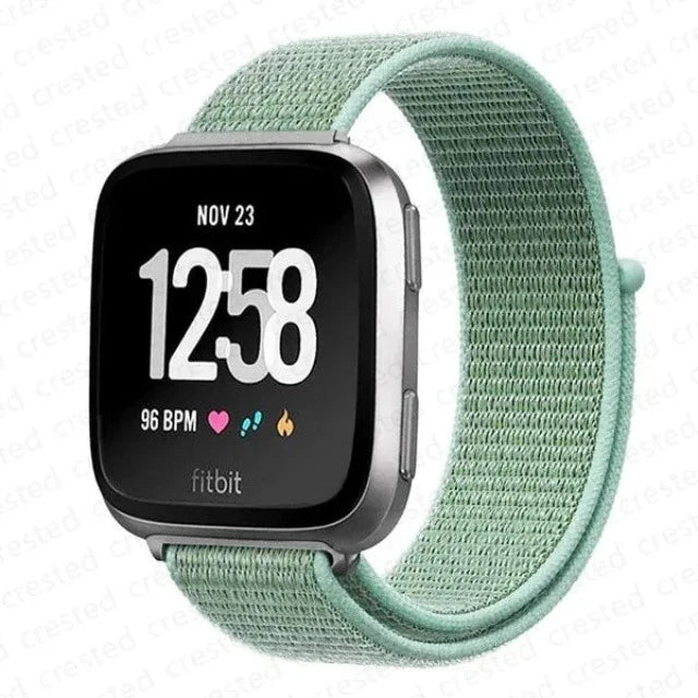 Fabric Watch Band for Fitbit Versa 3 Versa 4 Sense 2 green