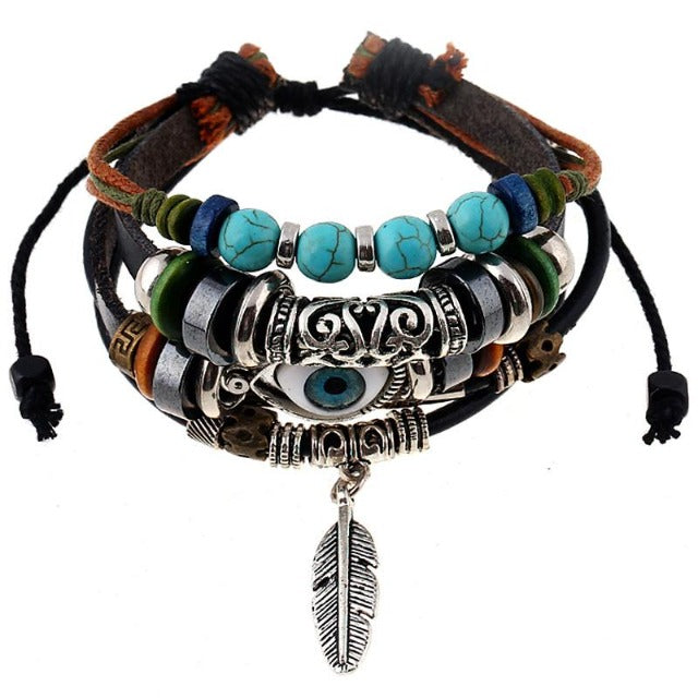Ethnic Pearl Bracelet