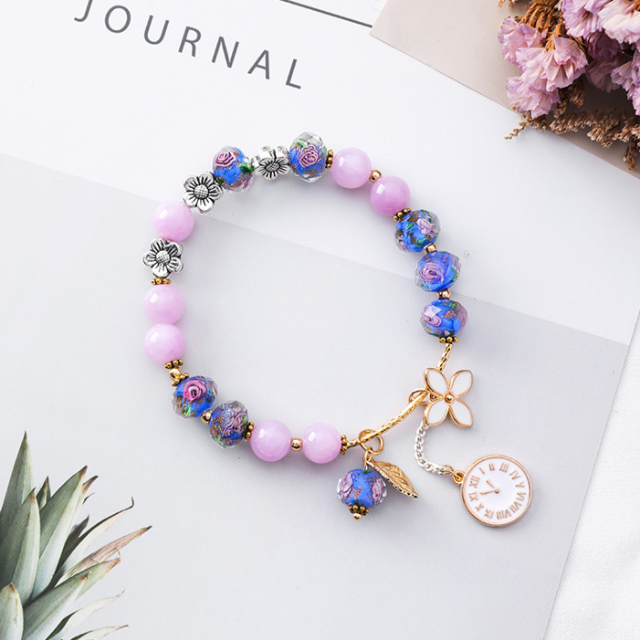 Ethnic Bracelet Women Mauve
