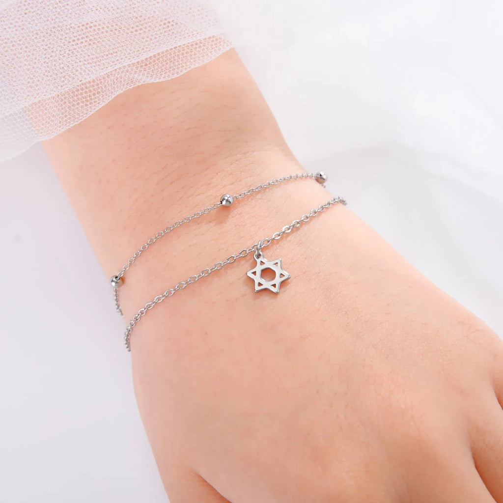 David Star Bracelet silver