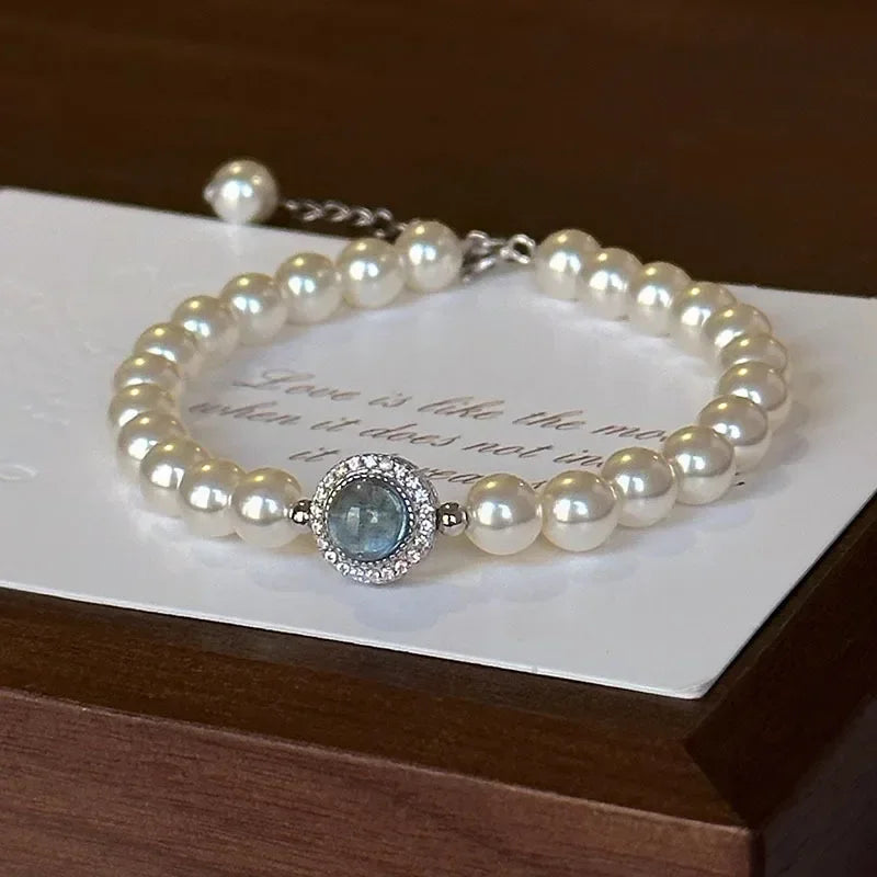 Elegant Beaded Curb Bracelet