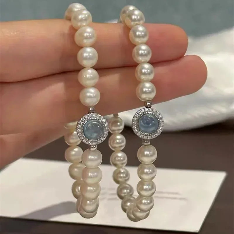 Elegant Beaded Curb Bracelet