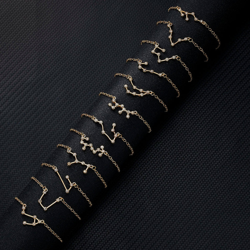 Women's Zodiac Sign Bracelet 12 Constellations