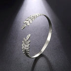 Silver Laurel Leaf Bracelet