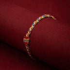 Multicoloured Tibetan Buddhist Curb Bracelet