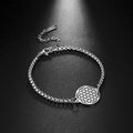 Bracelet Flower of Life Dawapara Mandala Chain Bracelet Silver