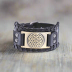 Men's and Women's Bronze and Black Mandala Bracelet