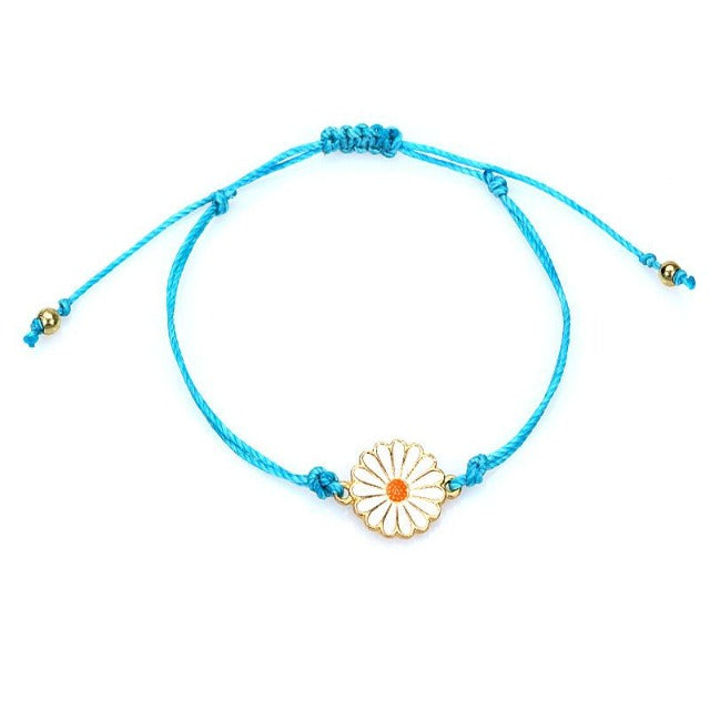 Blue Sunflower Bracelet