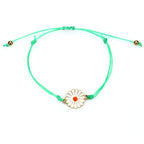 Green Sunflower Bracelet