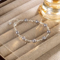 Gray Bead Chain Bracelet