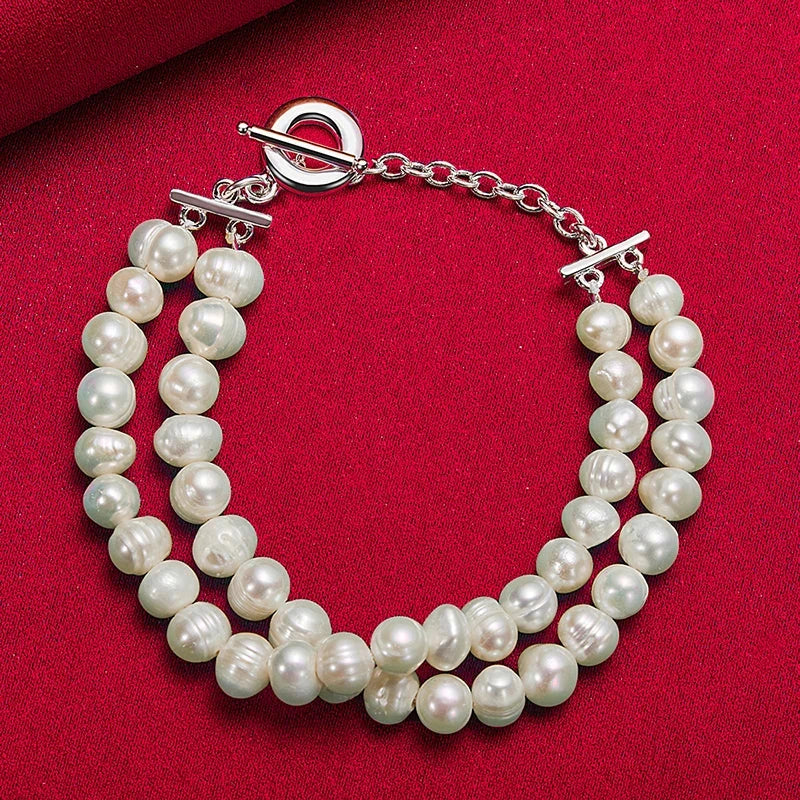 Retro-Style Beaded Curb Bracelet