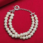 Retro-Style Beaded Curb Bracelet