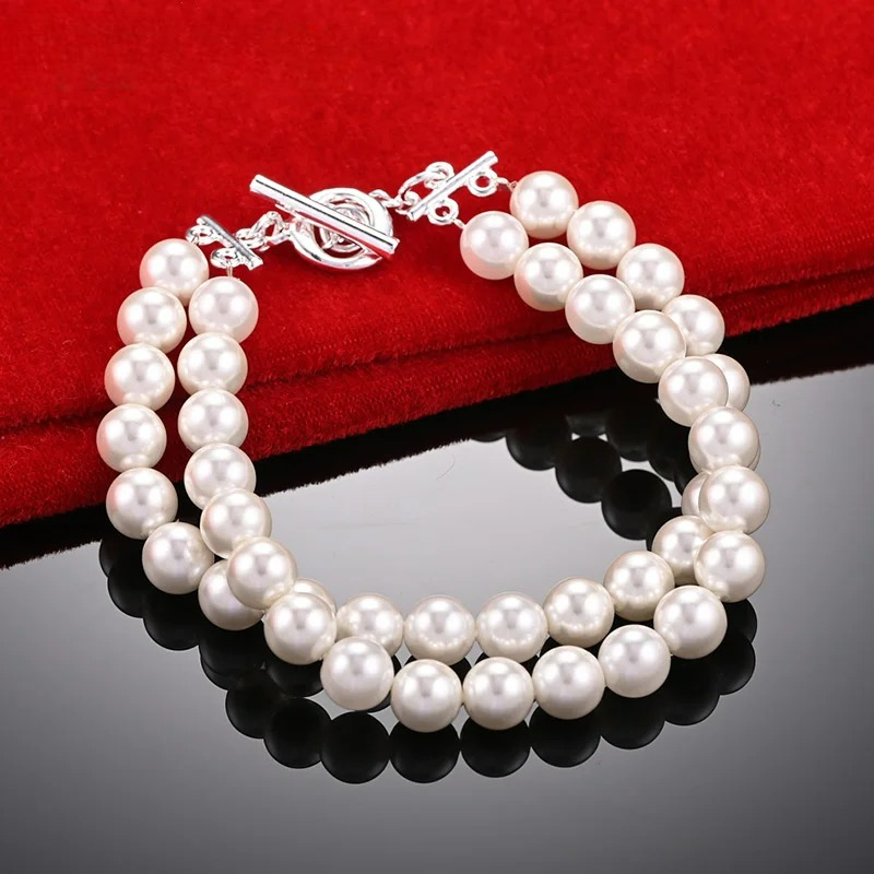 Retro-Style Beaded Curb Bracelet