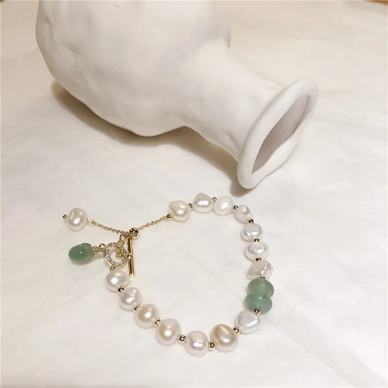 Women's Natural Pearl ID Bracelet