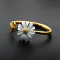 Daisy Flower Curb Bracelet