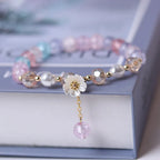Crystal Flower ID Bracelet in Multi-colour