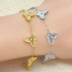 Bracelet Chain Bracelet 4 Petal Flowers
