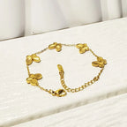 Bracelet Chain Bracelet 4 Petal Flowers
