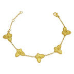 Bracelet Chain Bracelet 4 Petal Flowers
