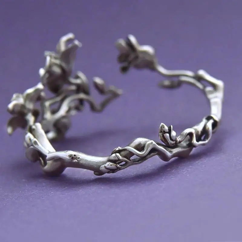 Magnolia Flower Chain Bracelet