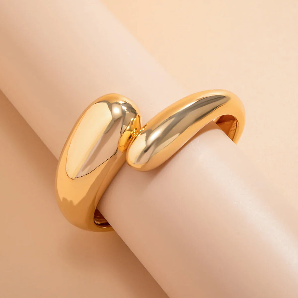 Water Drop ID Bracelet gold
