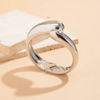 Water Drop ID Bracelet silver