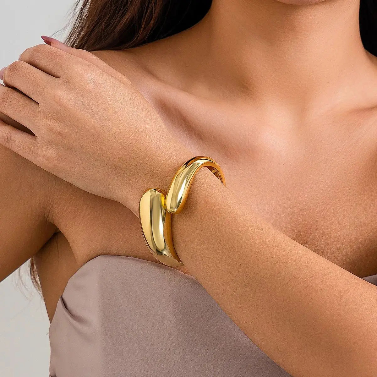 Water Drop ID Bracelet gold