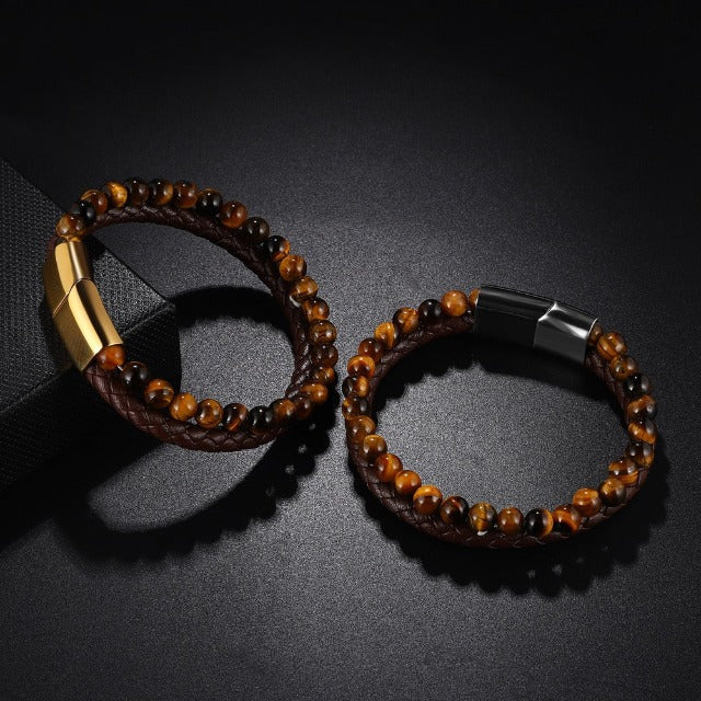 Tiger Eye Stone Curb Bracelet
