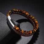 Black Tiger Eye Stone Curb Bracelet