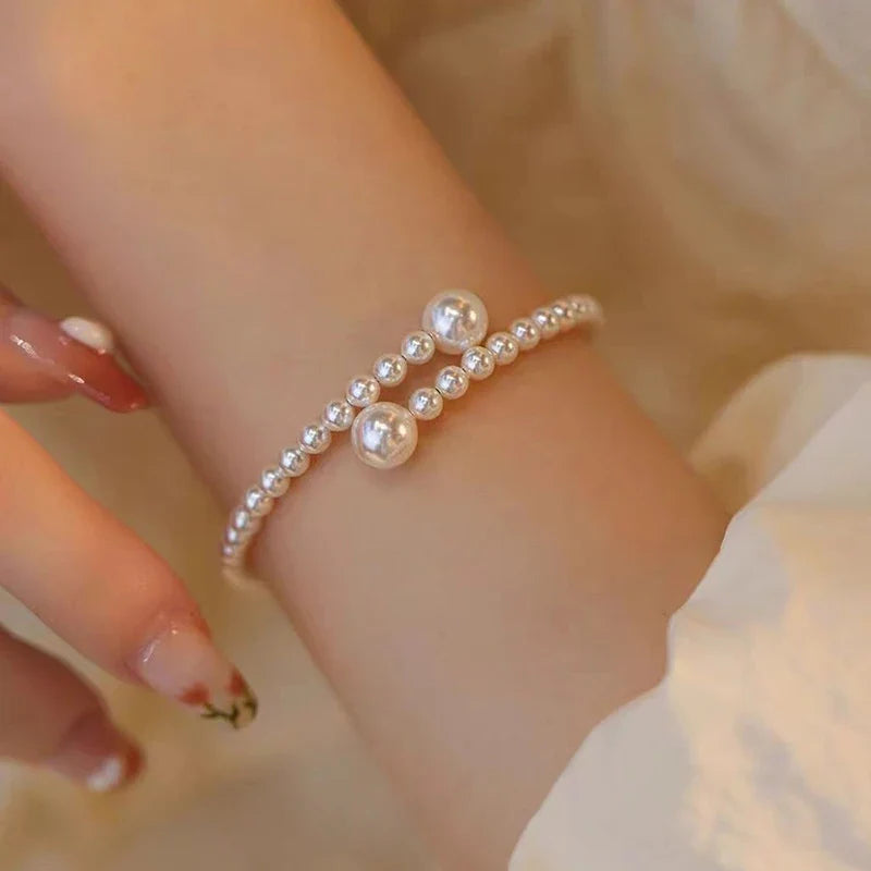 Women's Pearl Curb Bracelet