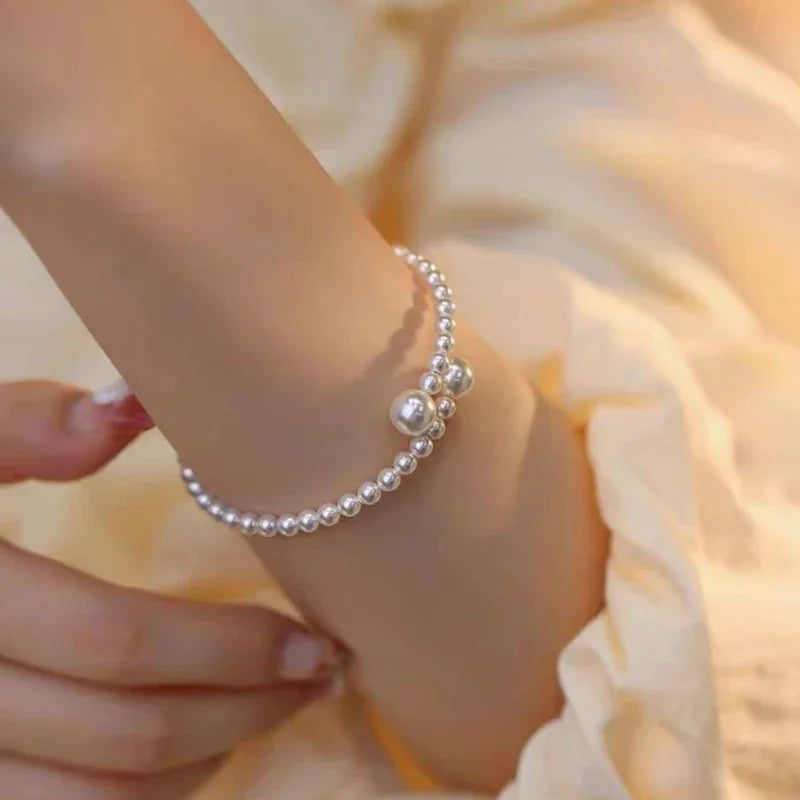 Women's Pearl Curb Bracelet
