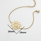 Bracelet Fleur de Vie Mandala Dawapara Chain Bracelet for Women